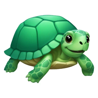 cute green ocean tortoise sticker