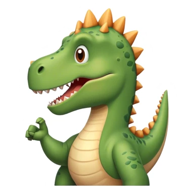 dinosaur arms dislike symbol sticker