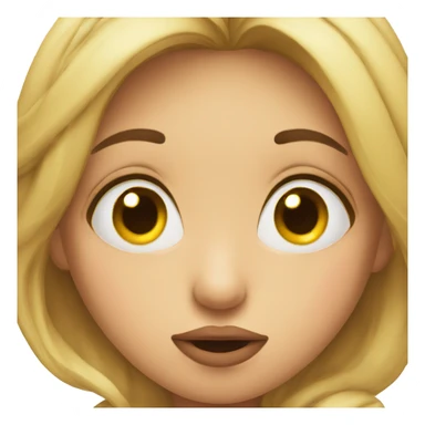 unisex face blowing kiss sticker