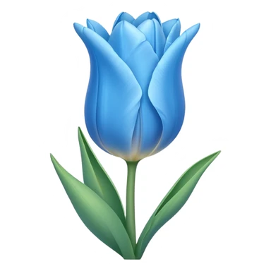light blue tulip sticker