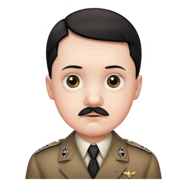 Hitler cute babyface sticker