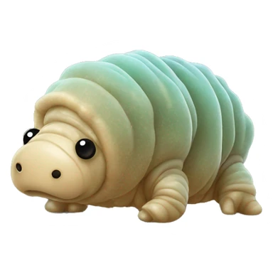 Cute realistic Tardigrade from the company GIANTmicrobes  sticker