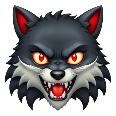 A vampire wolf sticker