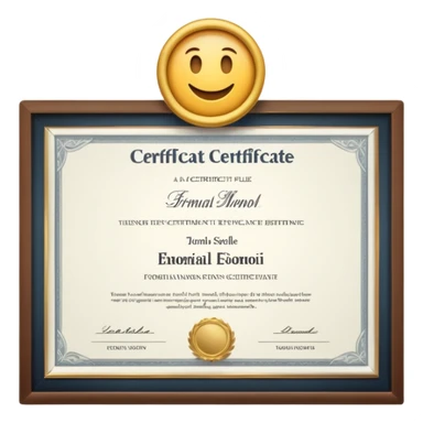 documento de oficina  certificado sticker