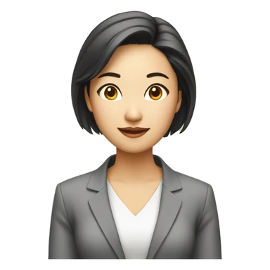 Asian female real estate  sticker
