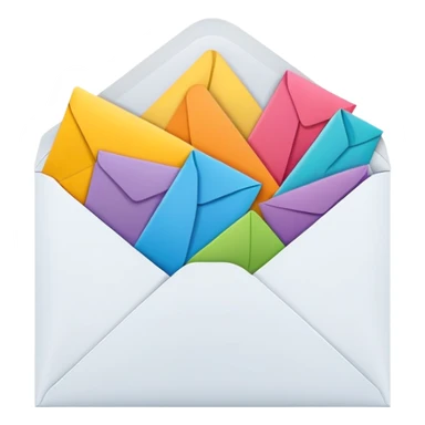 greeting card in envelope sticker