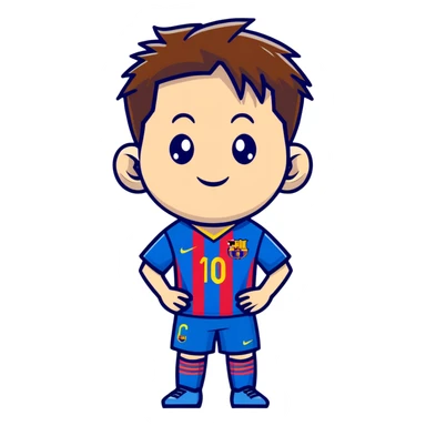 Leo Messi face sticker