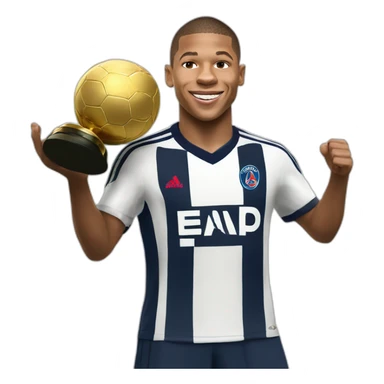 mbappe winning champion league sticker