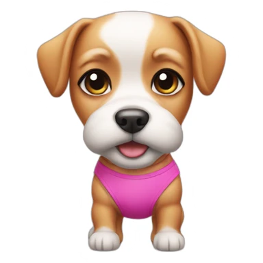 Mini dog With bikini sticker