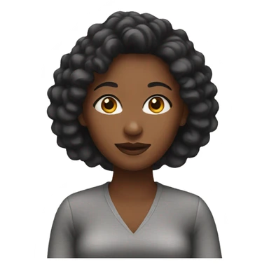 black african american woman sticker