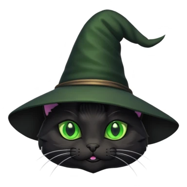 witch cat sticker
