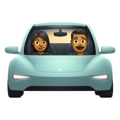 Drive the Tesla with Indian friend safely  sticker