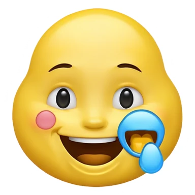 A message with a laughing face coming out of it sticker