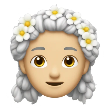 Génère moi une fleure de lyse blanche  sticker