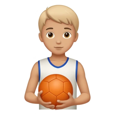 Niño con bola sticker