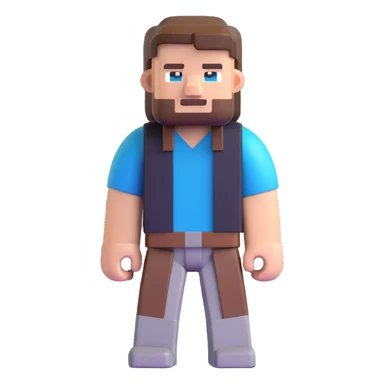 Minecraft Steve character sticker