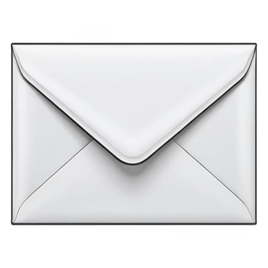 stack of stamped envelopes sticker