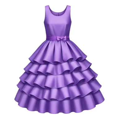 fluffy purple dress sticker