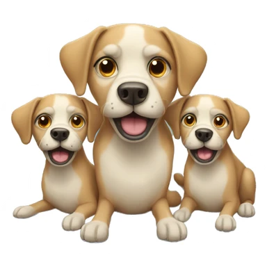 Three headed dog sticker