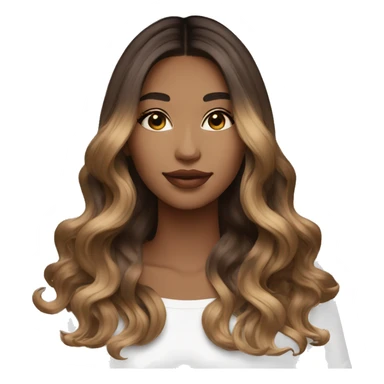 girl bong balayage brown to dark blonde sticker