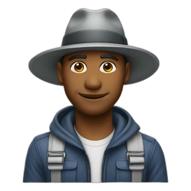 Joinha com boné  sticker