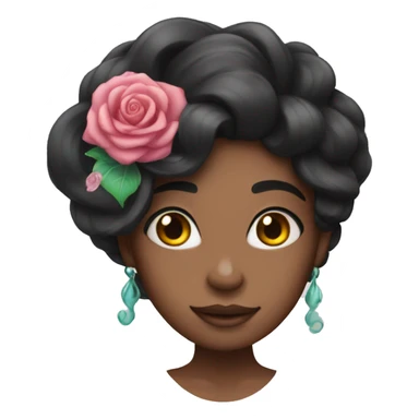 Rosa black mermaid  sticker