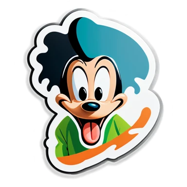 Goofy sticker
