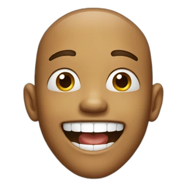 realistic face laughing sticker