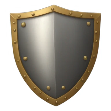 knight's round shield sticker