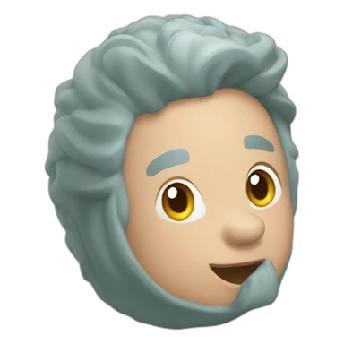 un cerdo arriba de un arcoirir sticker