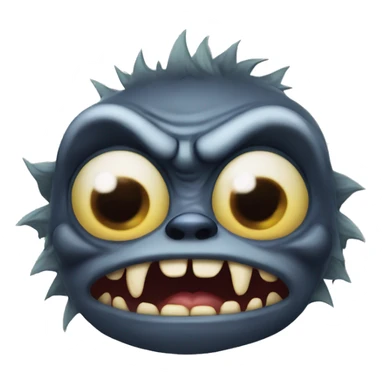 evil ugly gremlin snickering as it waits for you to wake up sticker