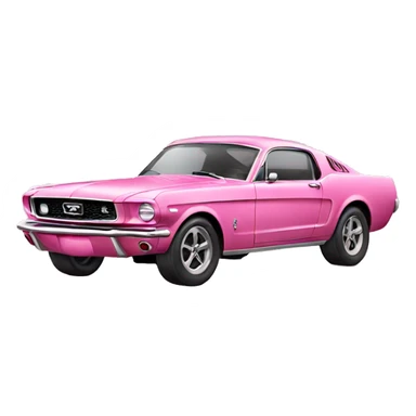 Pink ford mustang sticker