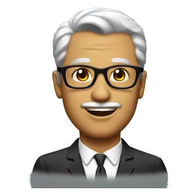 midcentury man acting cool sticker