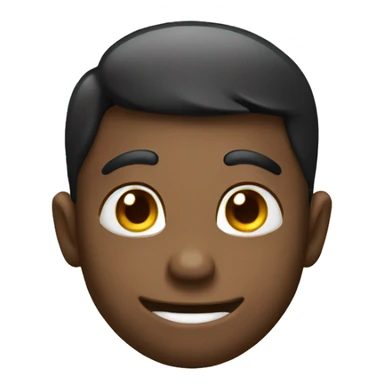 Shy cheeky smile emoji sticker