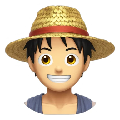 Luffy chapeau de paille sticker