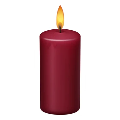 Maroon candle sticker