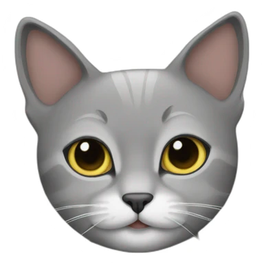 Cat with mose sticker