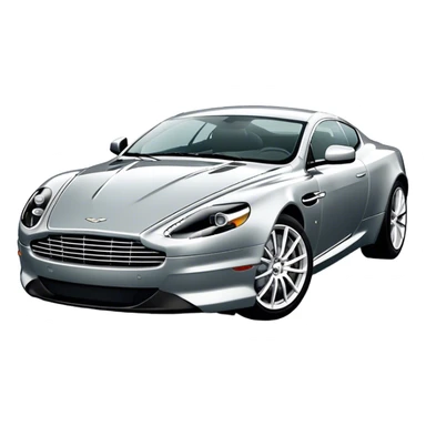 Aston Martin DB9 - Aston Martin (Model Year: 2016) (Iconic colour: Silver) sticker