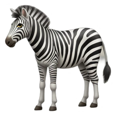 Zebre debout sticker