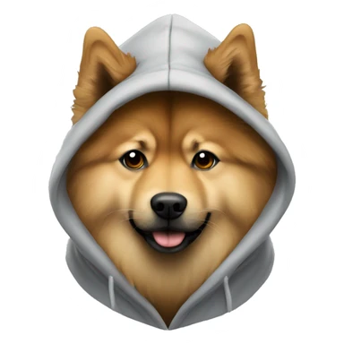 Eurasier dog in hoodie sticker