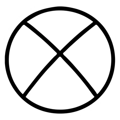 black satin Jewish kippah, viewed from above, minimal vector style sticker