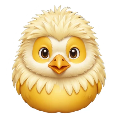 A chick facing forward sticker