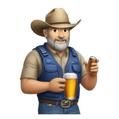 Redneck Uncle Jimmy with his Bud Light sticker