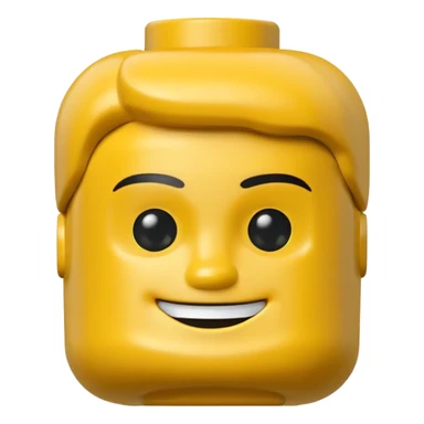 Lego boy head 3d sticker