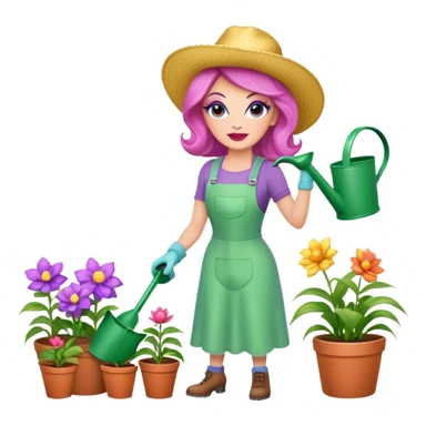 drag queen gardening sticker