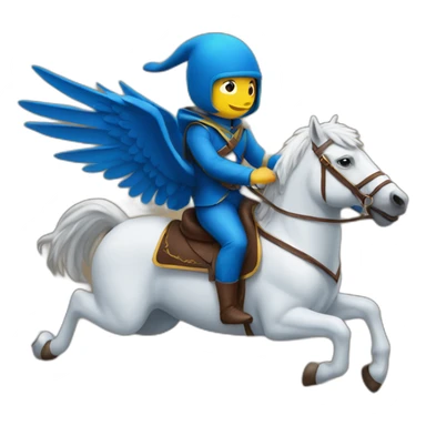 elon riding a blue bird sticker