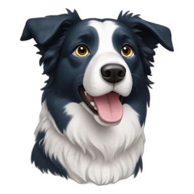 Short hair Border collie blue sticker