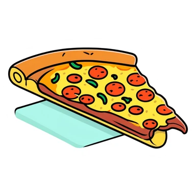 pizza steak sticker