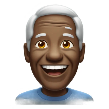 Old black man laughing sticker
