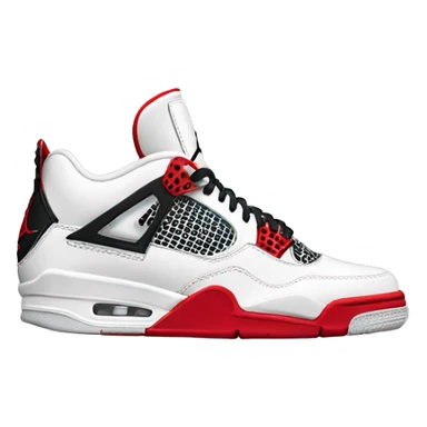 a pair of jordan 4 sticker